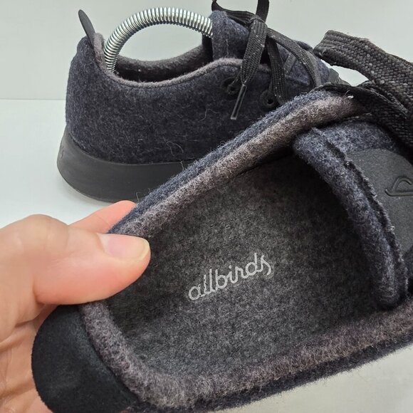 allbirds | wool runner dark grey monochrome sporty low-top sneakers | MENS 9 - Picture 4 of 9